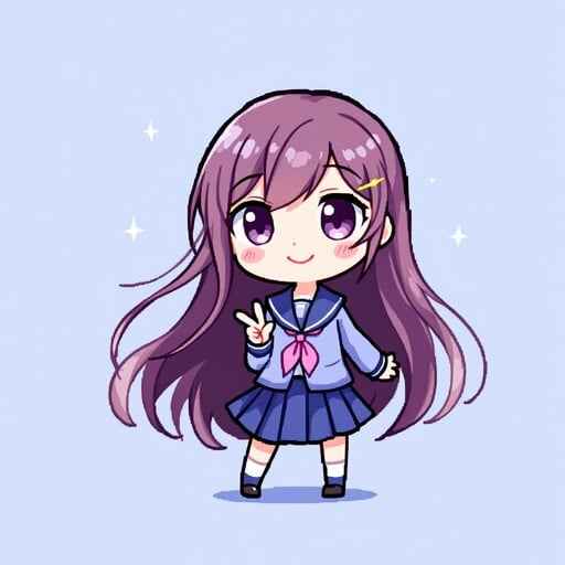 Cute Anime Student