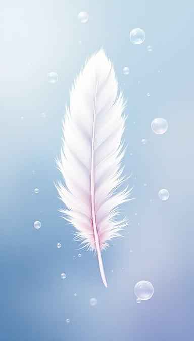 Feather Meets Bubbles Feather Meets Bubbles