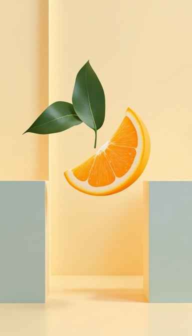 Floating Citrus Slice