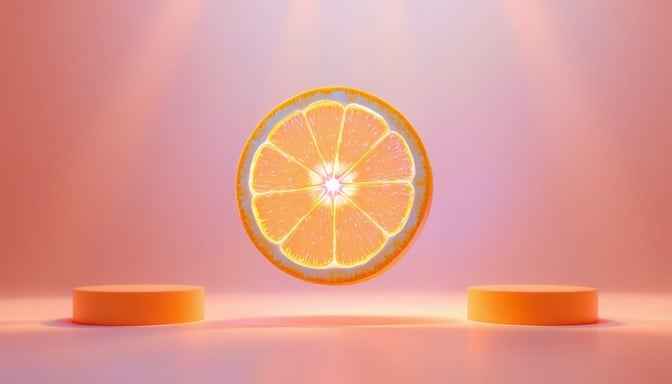 Glowing Citrus Slice