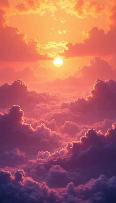 Heavenly Sunset Clouds