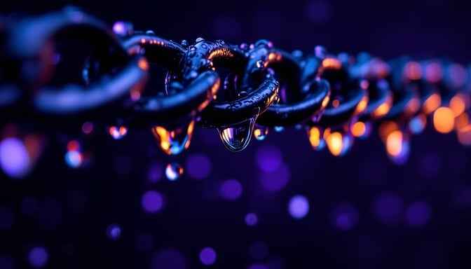 Droplets Chain Glow