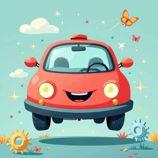 Happy Floating Car
