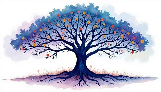 Watercolor Tree Life