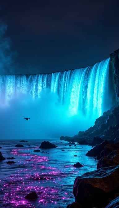 Illuminated Niagara Falls Illuminated Niagara Falls