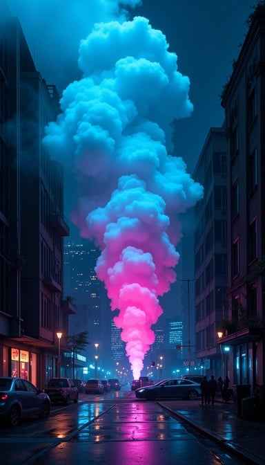 Neon Vapor Rising