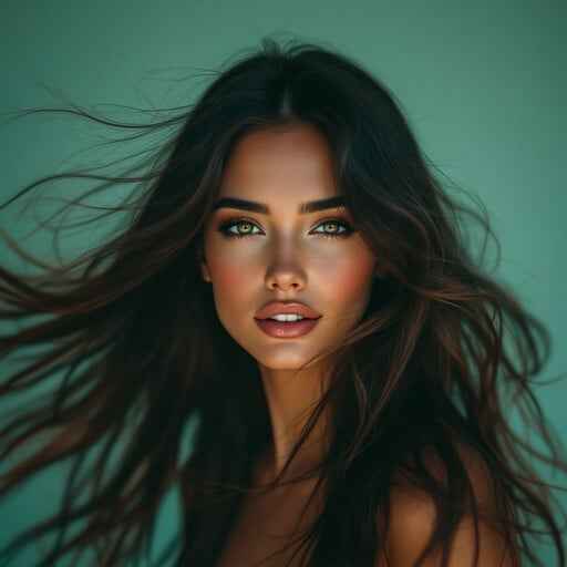 Ethereal Teal Portrait