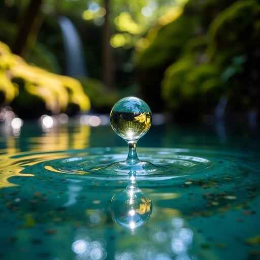 Suspended Water Sphere Suspended Water Sphere