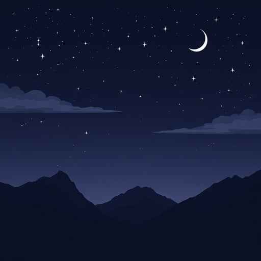 Serene Starry Night Serene Starry Night