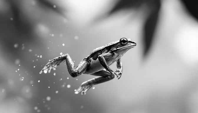 Leaping Frog Silhouette Leaping Frog Silhouette