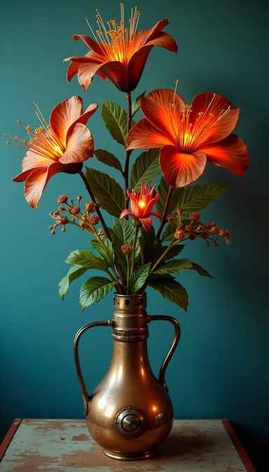 Copper Lily Elegance