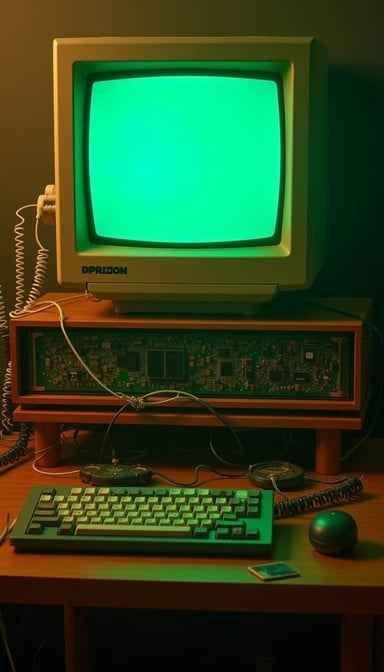 Retro Computing Glow
