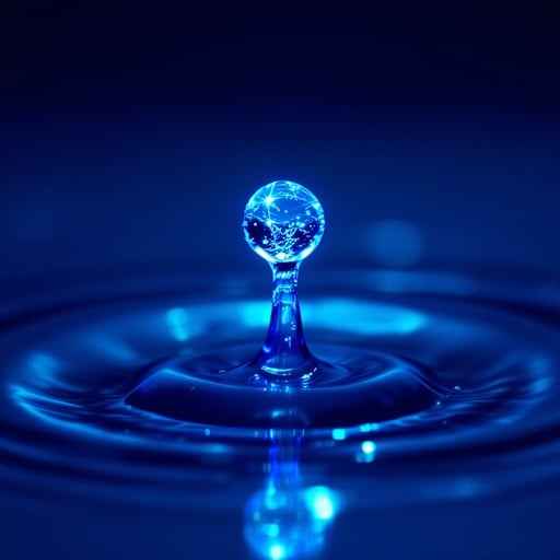 Glowing Water Drop Glowing Water Drop