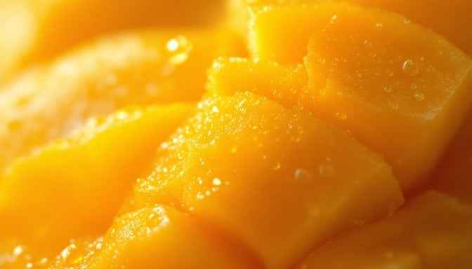 Juicy Mango Close-up Juicy Mango Close-up