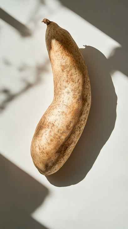 Ripened solitary banana