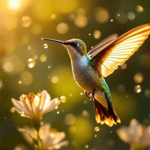 Glowing Hummingbird Dance