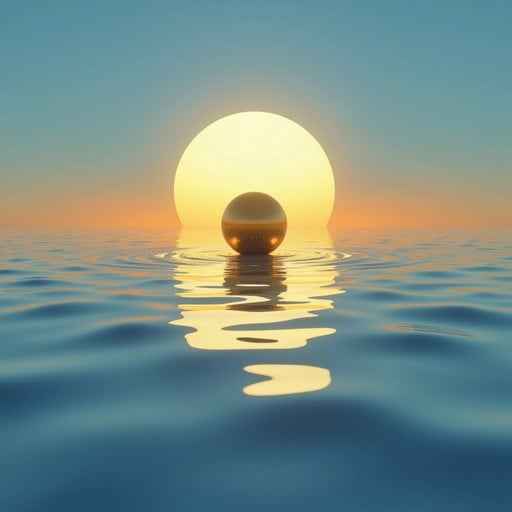 Sunset Water Orb