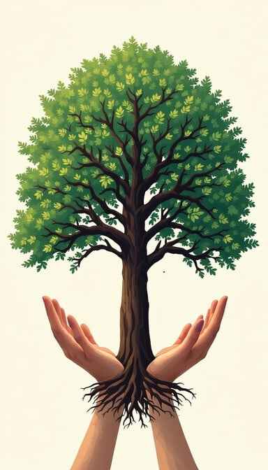 Hands Support Nature