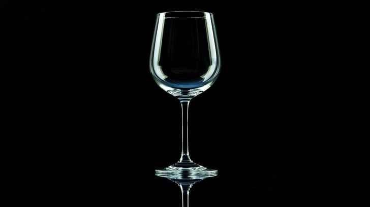 Elegant wine glass
