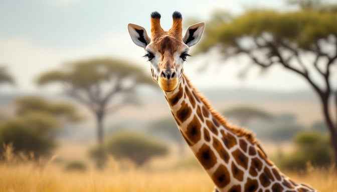 Majestic Morning Giraffe
