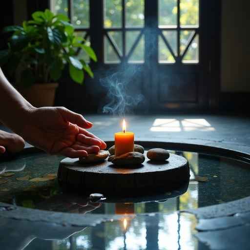 Meditative Flame Reflection
