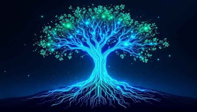 Digital Tree Glows