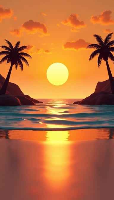 Geometric Tropical Sunset