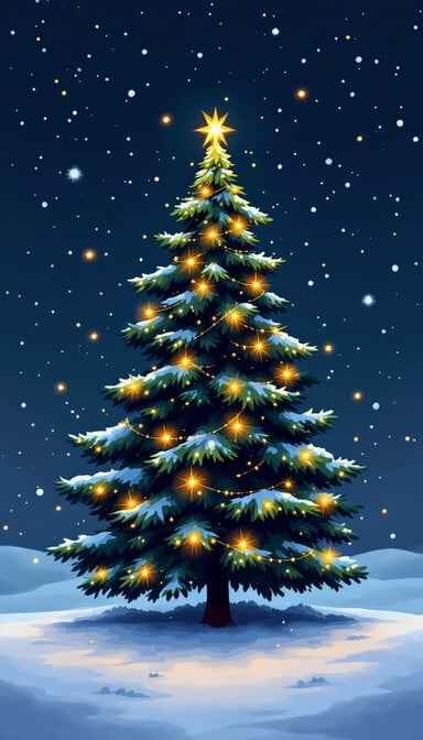 Glowing Christmas Tree