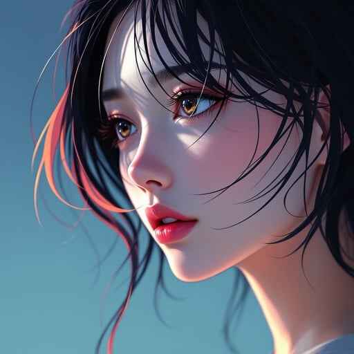 Pensive Blue Gaze Pensive Blue Gaze
