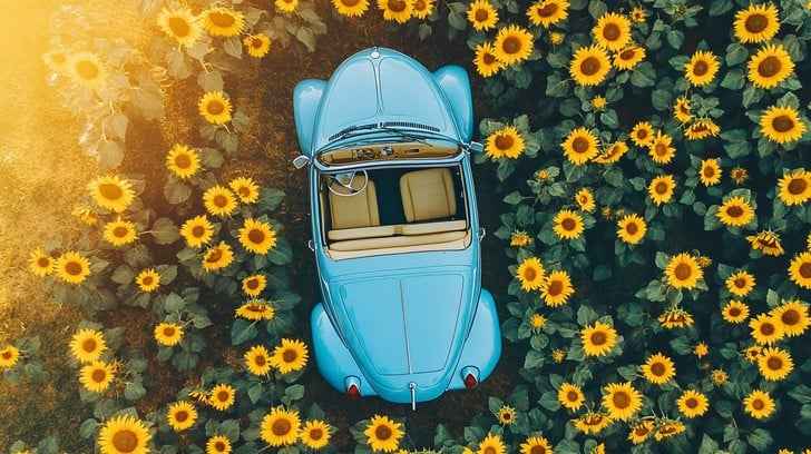 Vintage Car Sunshine Vintage Car Sunshine