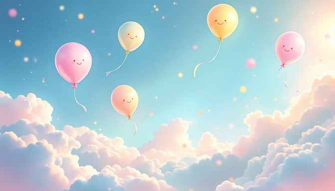 Floating Happy Faces
