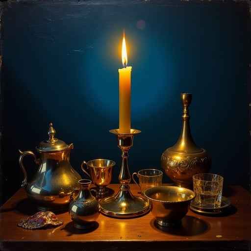 Golden Candlelit Treasures