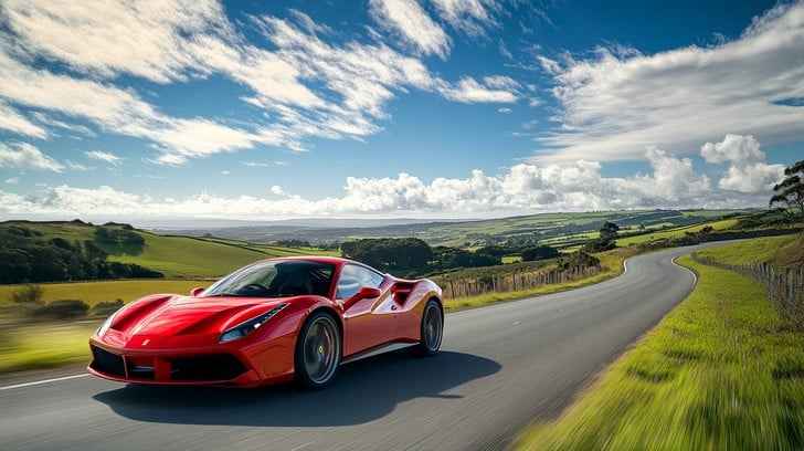 Red sports car