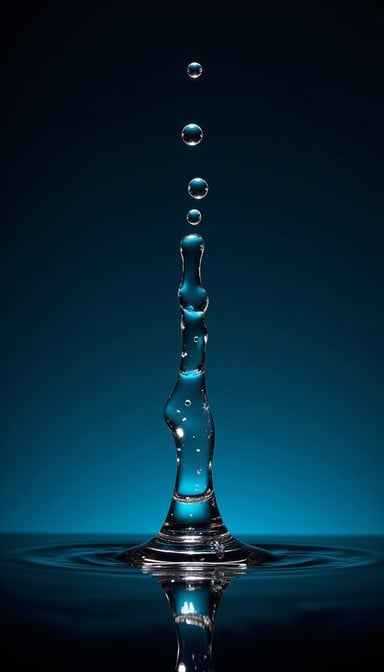 Blue Droplet Column