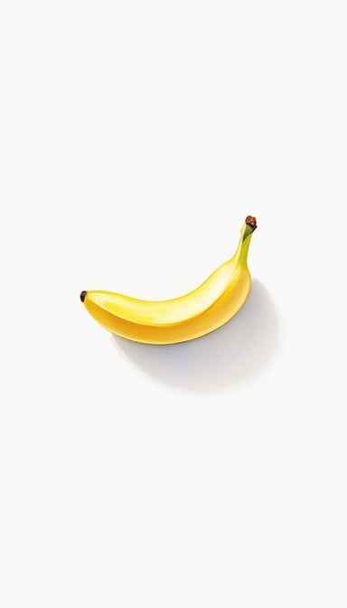 Minimalist Banana Watercolor