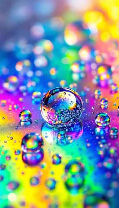 Rainbow Water Drops Rainbow Water Drops