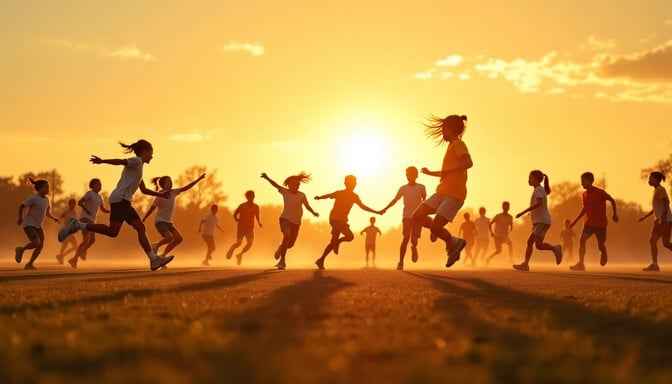 Sunset Playground Joy Sunset Playground Joy