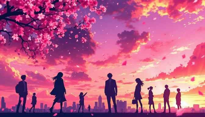 Sunset Silhouette Symphony