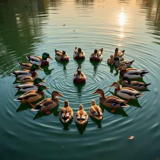 Circular Duck Formation