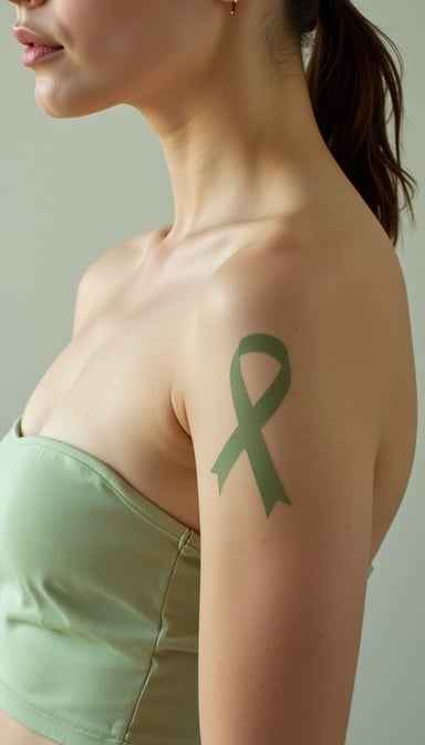Green Ribbon Tattoo Green Ribbon Tattoo