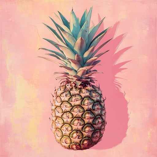 Ripe pink pineapple Ripe pink pineapple