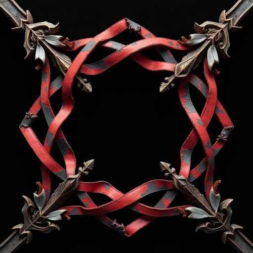 Gothic Ribbon Square