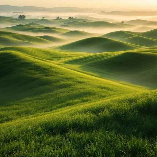 Misty Rolling Hills