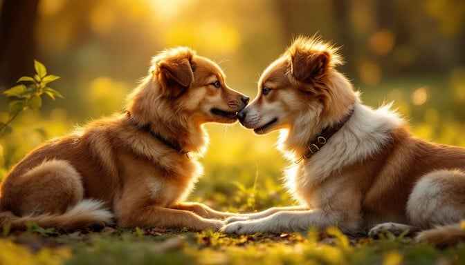 Dogs Share Love