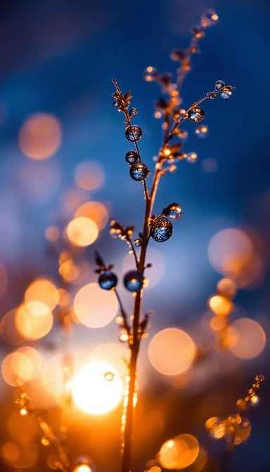 Dewdrops Catch Light