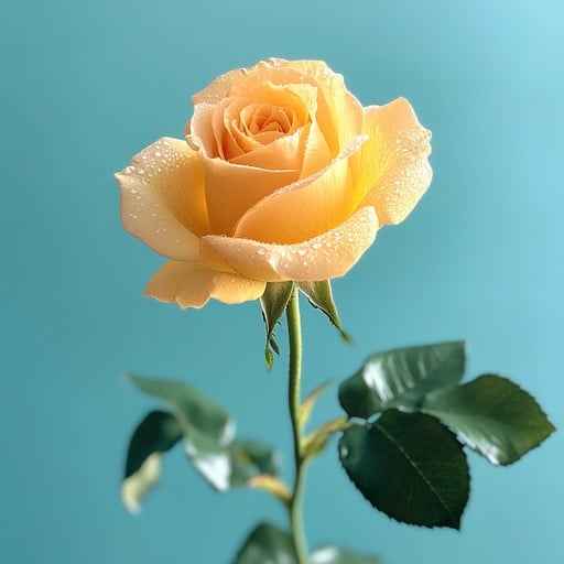 Elegant yellow rose