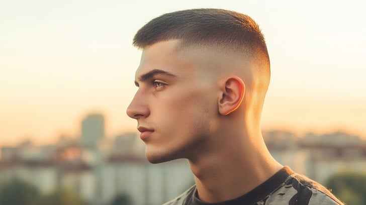 Contemplative young man