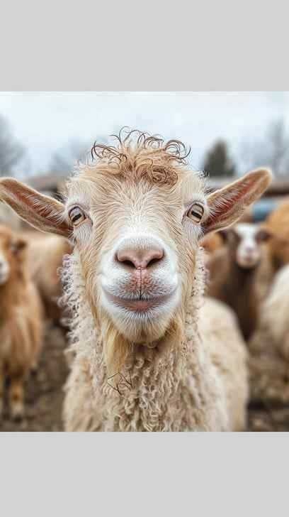 Goat Close-Up Portrait