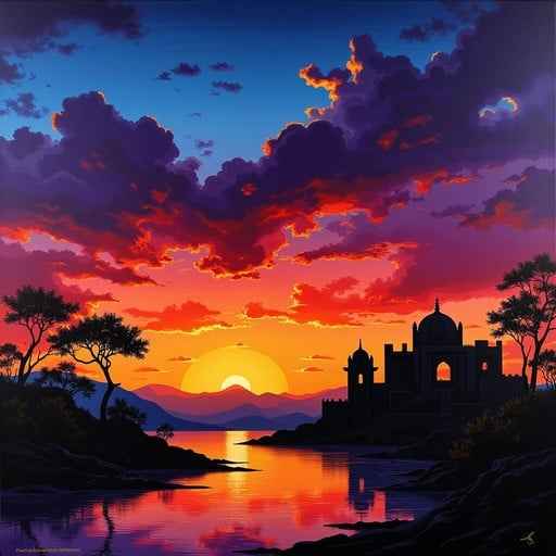 Golden Temple Sunset