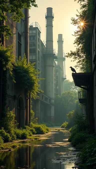Nature reclaims industry